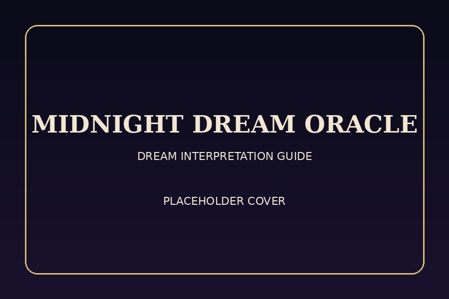 Placeholder cover for Midnight Dream Oracle Book