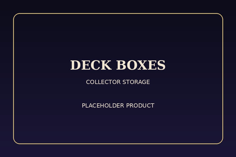 Placeholder deck storage box