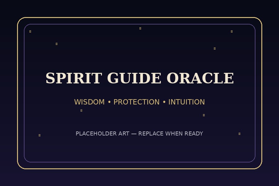 Placeholder preview for the Spirit Guide Oracle deck