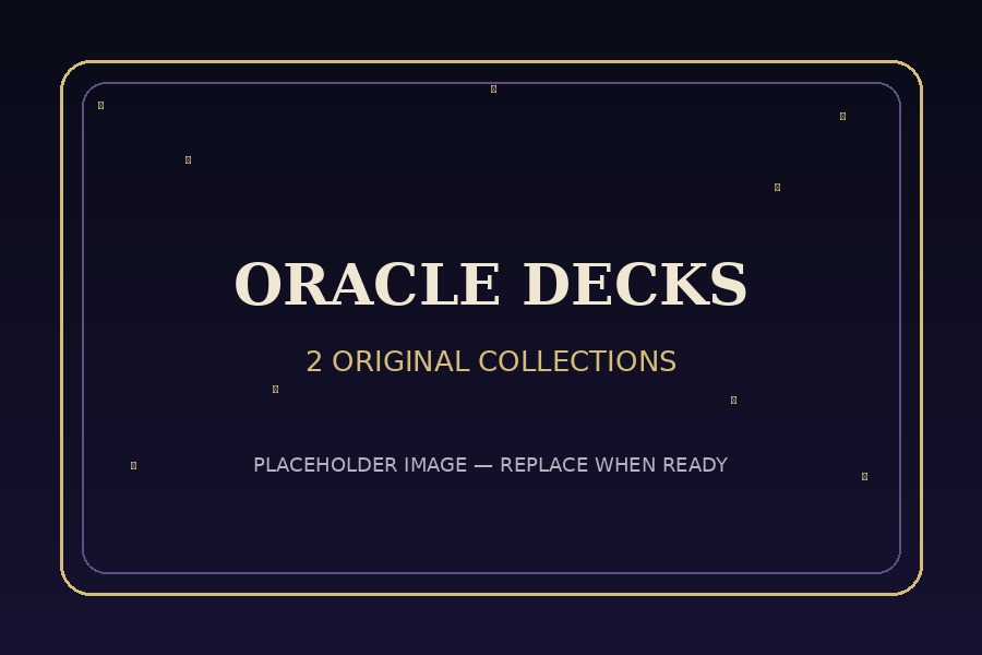 Preview placeholder for two Midnight Dream Oracle card decks