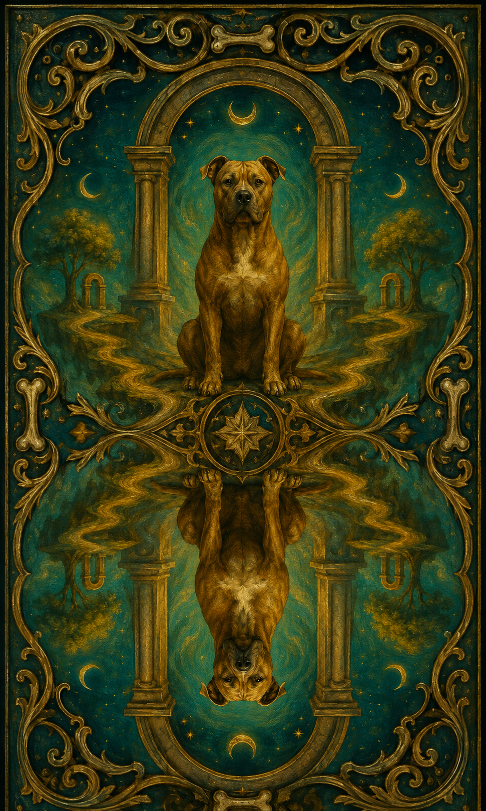 Veil of Dreams Oracle card back